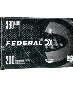 Federal Black Pack Ammunition 380 ACP 95 Grain Full Metal Jacket