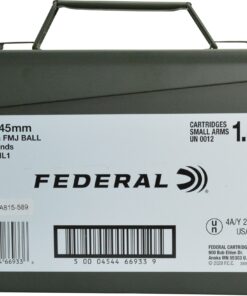 Federal Ammunition 5.56x45mm NATO 55 Grain XM193 Full Metal Jacket Boat Tail Ammo Can of 400 (Bulk)