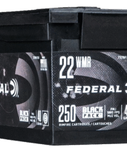 Federal Black Pack Ammunition 22 Winchester Magnum Rimfire (WMR) 40 Grain Full Metal Jacket